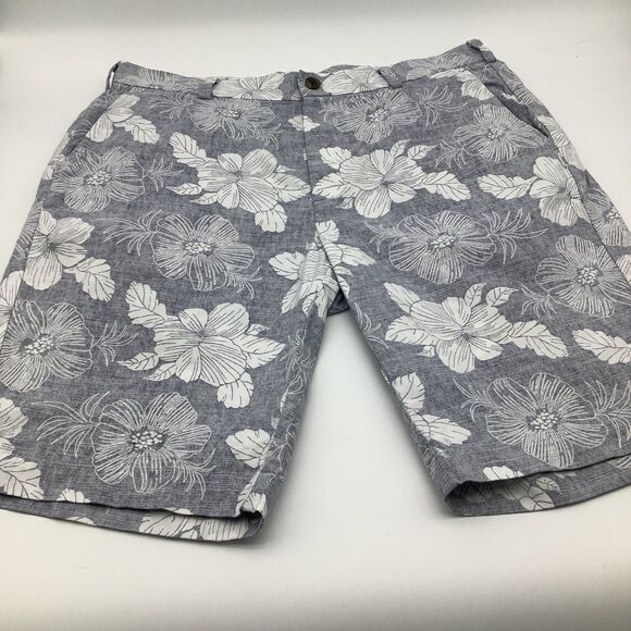 Brooks Brothers Mens 346 Floral Shorts Blue Size‎ 35 - Picture 1 of 8